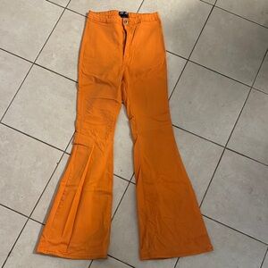 Orange Flared Men's Pants